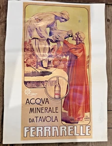 ACQUA FERRARELLE  / MANIFESTO POSTER LOCANDINA  - VINTAGE ANNI 70 - RIFACIMENTO - Bild 1 von 1