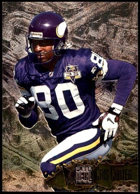 Cris Carter 1996 Fleer Metal #68PM Vikings NFL LEER ENVÍO GRATUITO AutographDen Foto 1 de 2