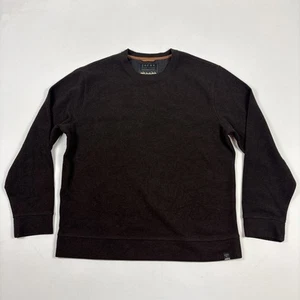 Jachs New York Men's Crew Neck Long Sleeve Brown Fleece Thick Sweater Xlarge XL - Picture 1 of 3