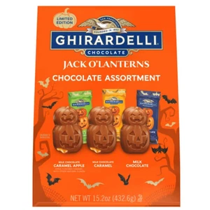 Paquete Variedad Caramelo Chocolate Ghirardelli Premium Jack-O-Lantern, 15.2 oz. - Imagen 1 de 6