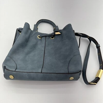 Bolso Cartera Cuadrado Devon Foley + Corinna Azul Imitación Cuero Vegano Foto 1 de 4