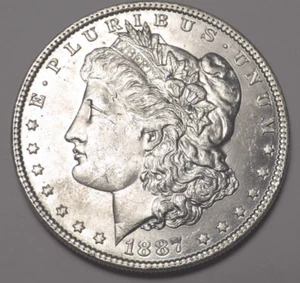 1887 Morgan Silver Dollar (#44) - Picture 1 of 3