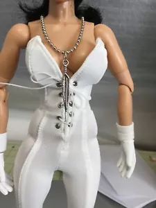 1/6 Scale Feather Metal Necklace 12" Action Figures Chain 1:6 - Picture 1 of 3