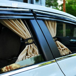 JDM Junction Produce JP Beige Car Curtains Luxury Window Shade Valance 50M Size - Picture 1 of 12