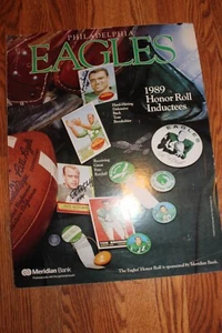 Poster firmato TOM BROOKSHIER PETE RETZLAFF Philadelphia Eagles 1989 Honor Roll - Foto 1 di 3