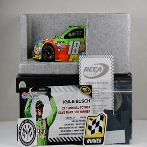KYLE BUSCH 2015 AUTOGRAPHED ELITE #18 SONOMA WIN CRISPY M&M'S /150 MADE XRARE! - Picture 1 of 10