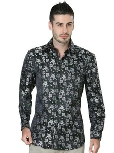 Camisa Casual M/Larga Spcls Centenario 100% Microfibra Negro ID 41171 - Imagen 1 de 1