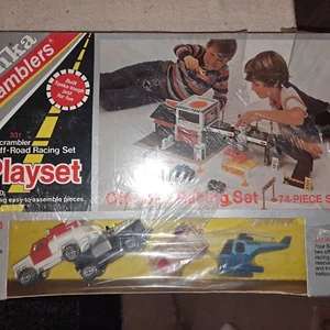 Tonka Scramblers Off Road Racing Play Set #331, 1981, 4 vehicles, SEALED BOX - Picture 1 of 10