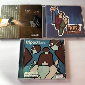 Tripod Triple J CD Lot x3 About An Hour Of Song-In-An-Hour Open Slather SIGNED - Picture 1 of 12