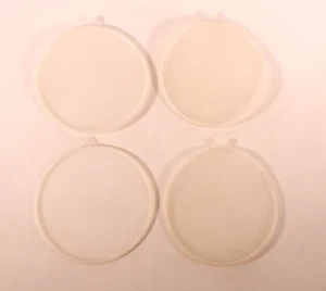 (4) Tapa de sello transparente a presión redonda Tupperware de colección #229-28 8" de diámetro. - Imagen 1 de 1