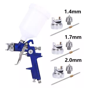 600cc Cup Gravity HVLP Air Spray Gun Kit Auto Primer Clearcoat Paint Sprayer Set - Picture 1 of 13
