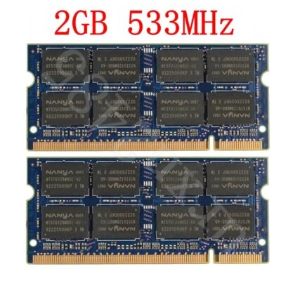 4GB (2x 2GB) / 2GB (2x 1GB) PC2-4200S DDR2 533MHz SODIMM Portátil RAM para NANYA DE - Imagen 1 de 4