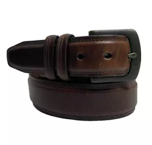 Cinturón Columbia Hombre Talla 48 Cuero Genuino Marrón - Imagen 1 de 9