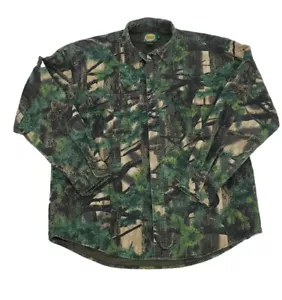 Cabelas Realtree Forest Oak Camo Shirt L 24x30 Seclusion-3D Konifer Tree-Bark - Picture 1 of 11