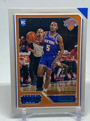 2020-21 Panini Chronicles Teal Immanuel Quickley Threads Rookie Insert #100 - Image 1 of 2