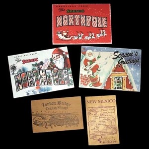 Lots Vintage Wood Postcards - Picture 1 of 10