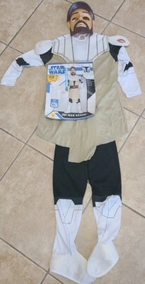 Halloween STAR WARS OBI WAN KENOBI CHILD SIZE 8-10 Used Once Clone Wars Costume - Image 1 of 4