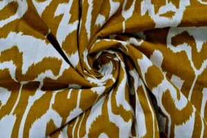 Indian Handmade Floral Print Cotton Block Dressmaking Fabric Craft 5 Meter - Picture 1 of 3