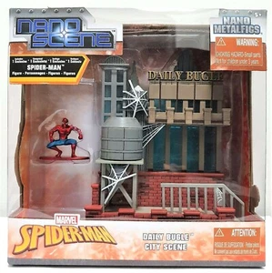 MARVEL SPIDERMAN NANO METALFIGS DAILY BUGLE CITY SCENE JADA CON SPIDERMAN 99983 - Imagen 1 de 2