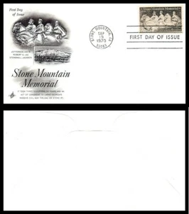 US FDC # 1408 6c Stone Mountain ArtCraft S.Cancel 1970, 9p6419 - Picture 1 of 1