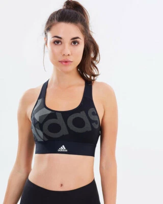 Adidas Women's Seamless Comfort Sports Bra Ladies Top Vest Stretch Bras - BR7932 - Image 1 of 4