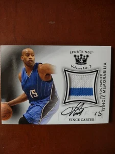 2020 Sportkings Volume 2 - Vince Carter Patch Auto - Picture 1 of 2