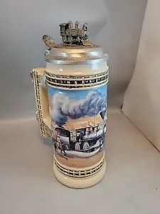 1999 Anheuser Busch Early Transportation Series Train III Stein - Picture 1 of 4
