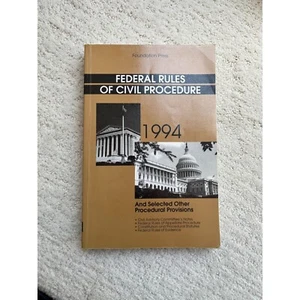 Federal Rules of Civil Procedure 1994 - Books - Law - Picture 1 of 4