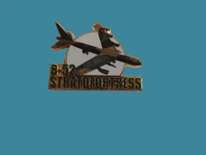 U.S MILITARY B-52 STRATOFORTRESS BOMBER PLANE HAT PIN DOUBLE CLUTCH BACK - Picture 1 of 4