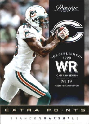 2012 Prestige Extra Points Gold #98 Brandon Marshall - NM-MT - Image 1 of 2