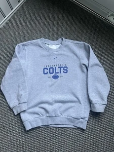 Nike Youth Small Made in USA Indianapolis Colts Crewneck 90s - Picture 1 of 3