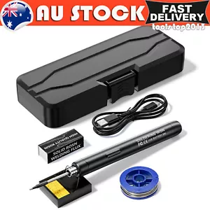 Portable Mini USB Electric Soldering Iron Kit Rechargeable Welding Solder Pen AU - Picture 1 of 12