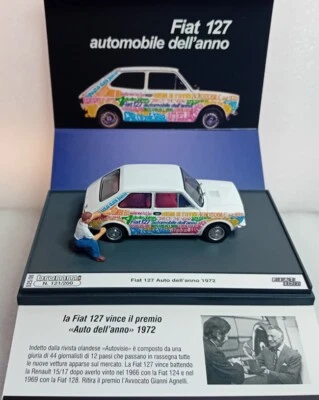 FIAT 127 AUTO dell'ANNO 1972  SERIE LIMITATA 200ex. BRUMM S25/06 - Immagine 1 di 4