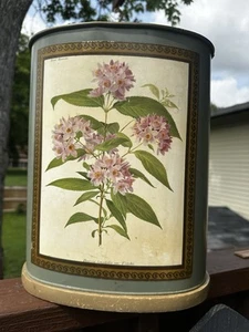 Vintage California Maut Papierkorb Mülleimer Blumenmuster - Bild 1 von 14