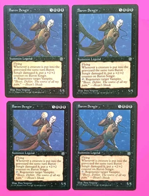 Magic the Gathering MTG HOMELANDS BARON SENGIR X 4 (3 VLP/EX & 1 MP)  R 1995! - Image 1 of 4