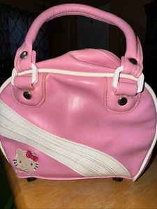 Selten! Vintage Hello Kitty Mini Sanrio Y2K Bowler Bag/Geldbörse Pink - Bild 1 von 9
