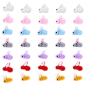 35Pcs Spring Celebration Bunnies Textured Craft Accessories in Bulk - Picture 1 of 8