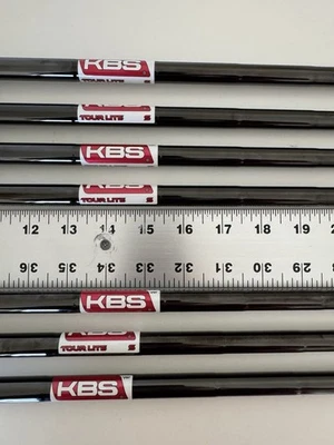 COMO NUEVO KBS Tour Lite S ejes negros brillantes (5-GW) con empuñaduras MCC negras/grises Foto 1 de 3