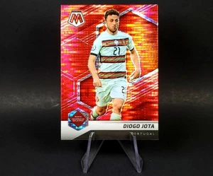 Diogo Jota SP 2021-22 Panini Mosaic World Cup Red Pulsar Prizm Portugal Cereal - Picture 1 of 6