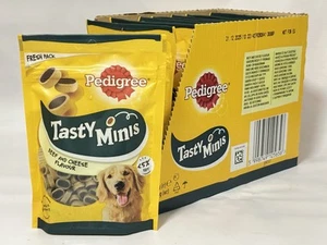 Pedigree Tasty Minis Cheese & Beef Dog Treats 8 x 140g Training Nibbles - Picture 1 of 4