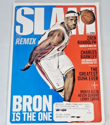 Slam Magazine April 2007 LeBron James, Allen Iverson Nuggets, w Poster - Image 1 of 4