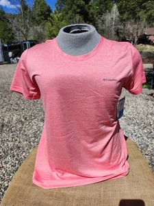 Columbia Omni Wick Active Top Damen XL Rosa Rundhals Kurzarm T-Shirt Tee - Bild 1 von 6