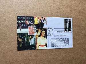 US 2001 Leonard Bernstein FDC (33)+Toms Cachet +West Side Story +4-Grid Clip - Picture 1 of 2