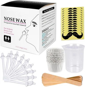 Nose Wax Kit Di Cera per Il Naso per Uomini E Donne Cera per La Rimozione Dei Pe - Foto 1 di 12