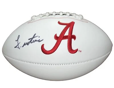 John Metchie Signed Alabama Football w/ Fanatics Hologram Autographed Auto Sig - Image 1 of 4