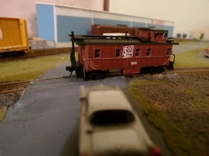 SOO LINE REAR # 583 Spur N Custom Painted Caboose - Bild 1 von 2