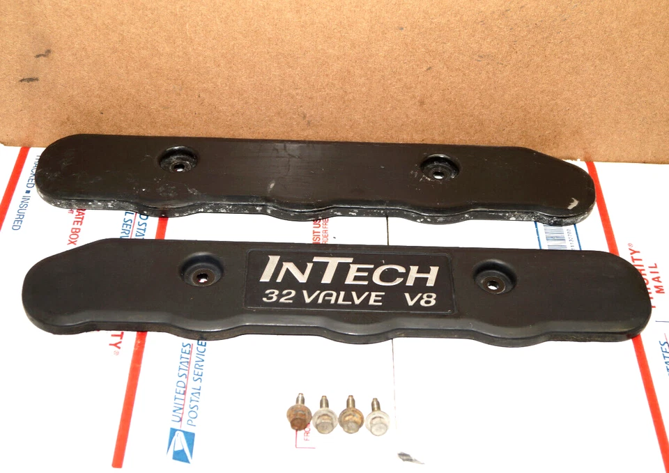 1993-2004 SVT Cobra Lincoln Mark VIII Aviator DOHC 4.6L 32V Ignition Coil Covers Foto 1 de 4