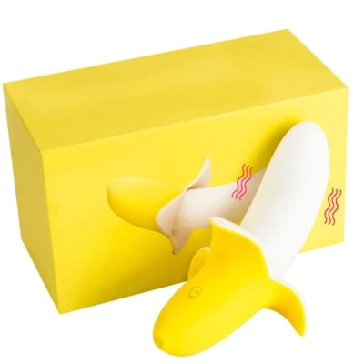Recargable-Plátano-Vibrador-Clítoris-Punto G-Consolador-Masajeador-Orgasmo-Mujer-Sexo-Juguete Foto 1 de 4