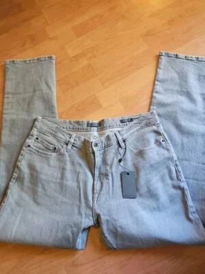 Jeans elásticos regulares de 5 bolsillos JOHN VARVATOS gris hierro JV701 38x33 nuevos con etiquetas Foto 1 de 4