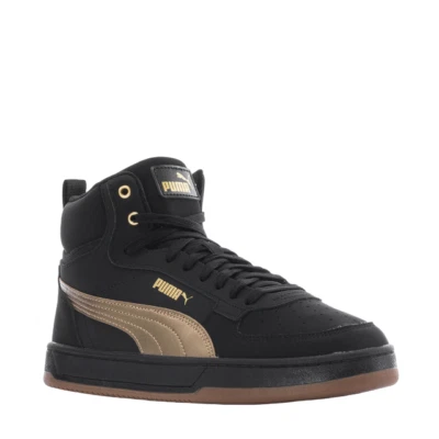 PUMA UNISEX JUNIOR BLACK SHOE PUMA CAVEN 2.0 MID NBK JR 395580 01J - Image 1 of 3